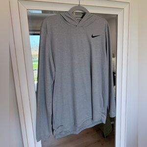 New Nike Pro Training men’s Dri-Fit long sleeve hoodie shirt